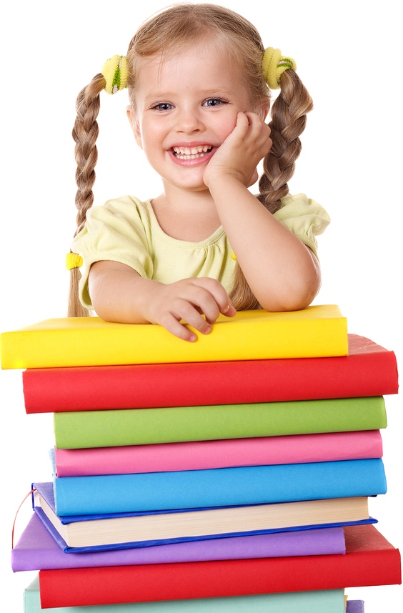 preschool-Little-girl-holding-pile-21184568